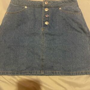 Forever 21 Blue Denim Mini Skirt